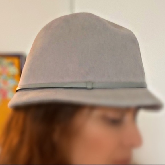 Gray Tango asymmetrical hat minor scuffing main image 5